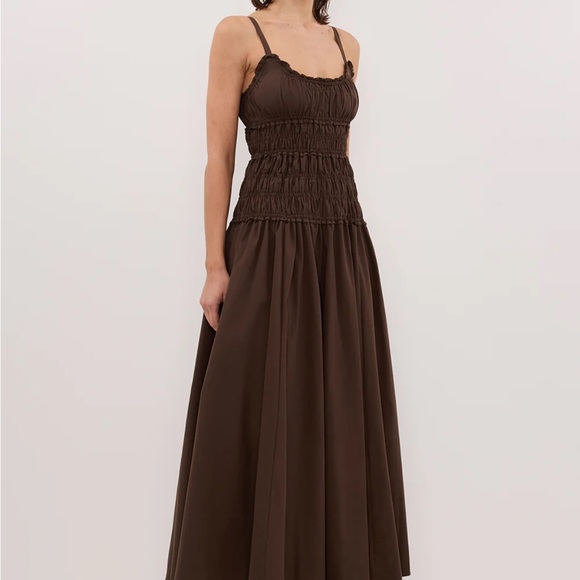 DISSH Tony cotton Chocolate Brown Dress - Picture 3 of 6